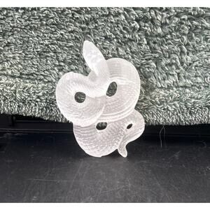 Selenite Mini Snake Carved Figurine Small 3 Inch Natural Quartz Crystal